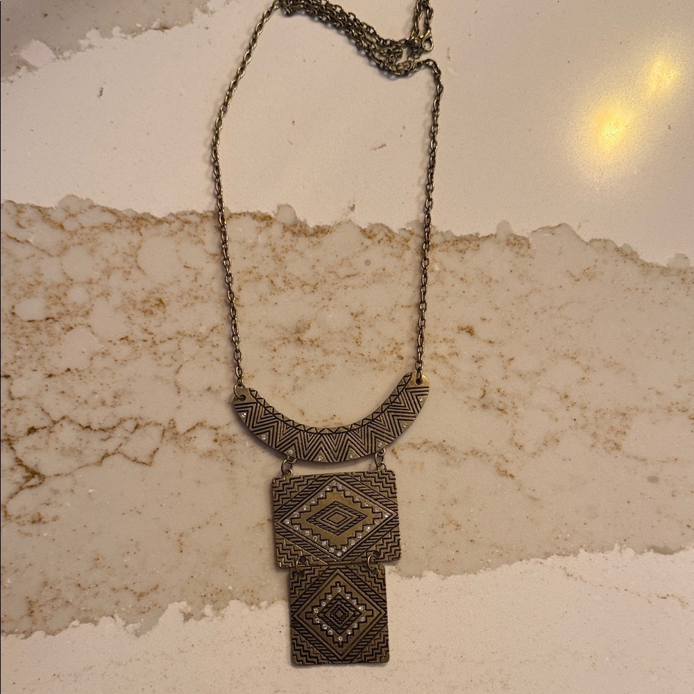 Geometric Gold Necklace